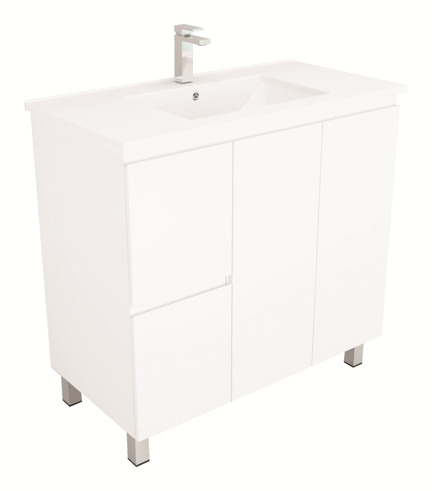 BIANCA PVC 900mm Floor Standing Vanity Cabinet