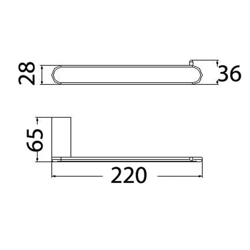 DOVE TOWEL BAR CHROME FIL Kitchen Bathroom