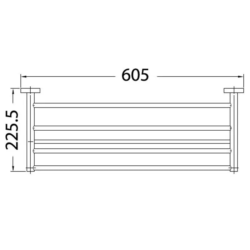 OTUS BATH TOWEL RACK CHROME FIL Kitchen Bathroom