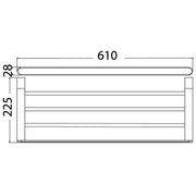 DOVE TOWEL RACK CHROME FIL Kitchen Bathroom