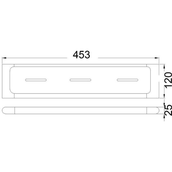 KARA COSMETIC SHELF CHROME