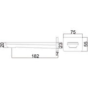 SETO BATH SPOUT CHROME AND COLOURED FIL Kitchen Bathroom