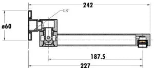 SWIVEL BATH SPOUT CHROME FIL Kitchen Bathroom