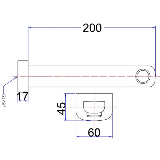 YALE BATH SPOUT 185MM CHROME FIL Kitchen Bathroom