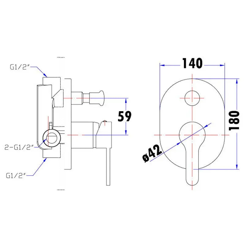 MAYA SHOWER/BATH MIXER WITH DIVERTER CHROME FIL Kitchen Bathroom