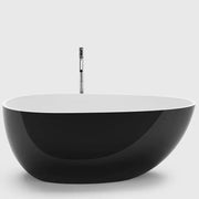 Gloss Black and White Freestanding Bath PS