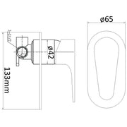 LAVA WALL MIXER CHROME FIL Kitchen Bathroom