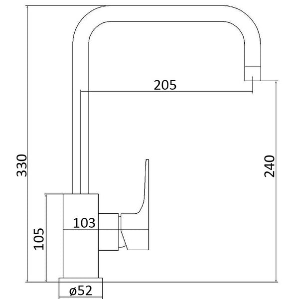 LAVA SINK MIXER CHROME