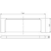 CORA METAL SHELF CHROME & COLOURED FIL Kitchen Bathroom