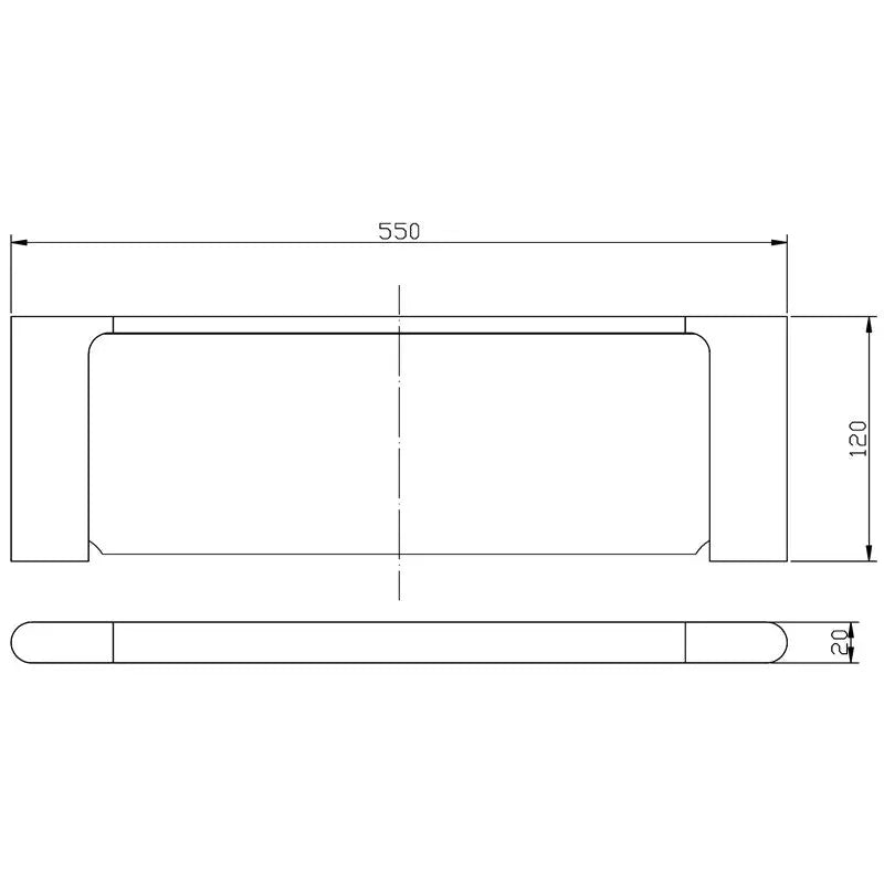 CORA METAL SHELF CHROME & COLOURED FIL Kitchen Bathroom