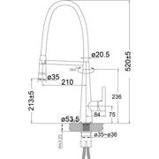 LUXA SINK MIXER CHROME FIL Kitchen Bathroom