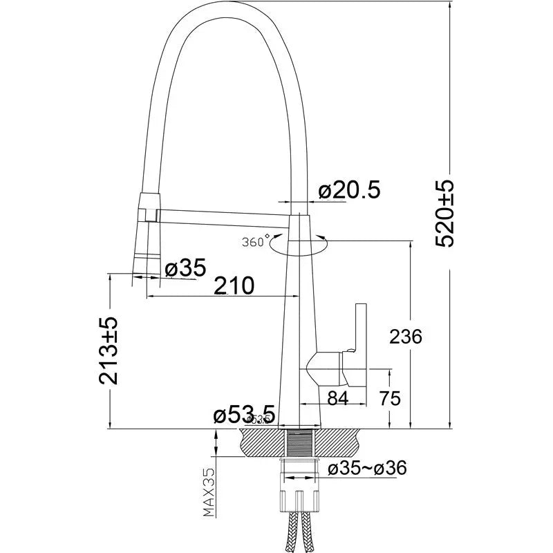 LUXA SINK MIXER CHROME FIL Kitchen Bathroom