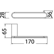 DOVE TOILET ROLL HOLDER CHROME FIL Kitchen Bathroom