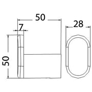 DOVE ROBE HOOK CHROME FIL Kitchen Bathroom