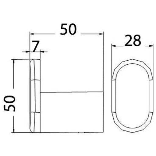 DOVE ROBE HOOK CHROME FIL Kitchen Bathroom