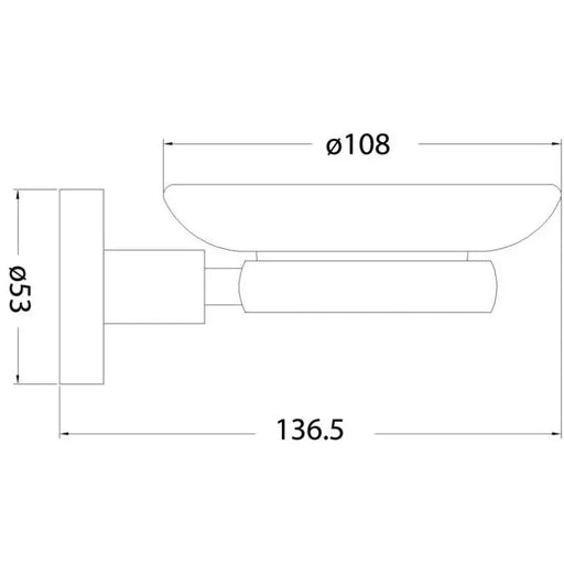 OTUS SOAP DISH CHROME FIL Kitchen Bathroom