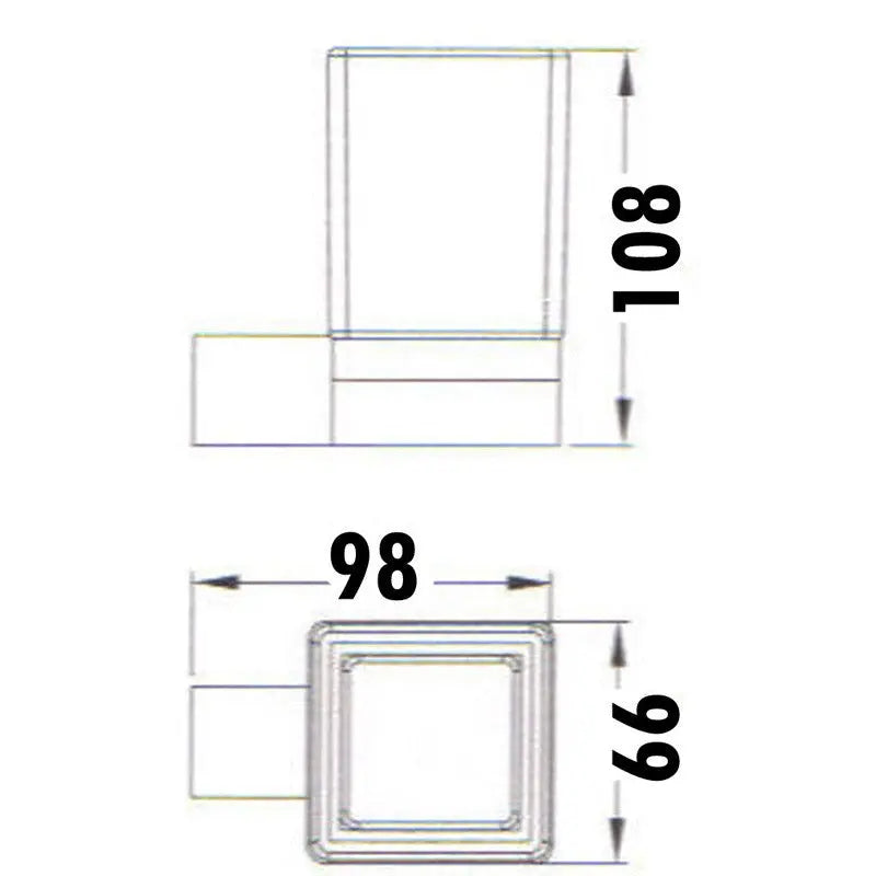 ROSA TUMBLER HOLDER CHROME / MATTE BLACK FIL Kitchen Bathroom