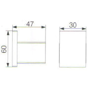 ROSA ROBE HOOK CHROME / MATTE BLACK FIL Kitchen Bathroom