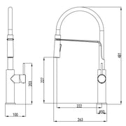 HALI MULTIFUNCTION SINK MIXER CHROME AND COLOURED FIL Kitchen Bathroom