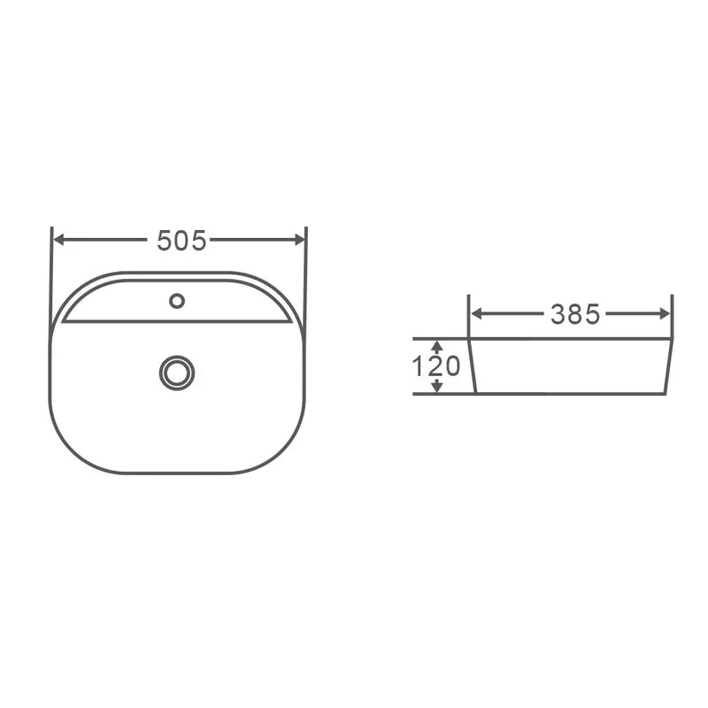 Rectangular Above Counter Basin FIL Kitchen Bathroom