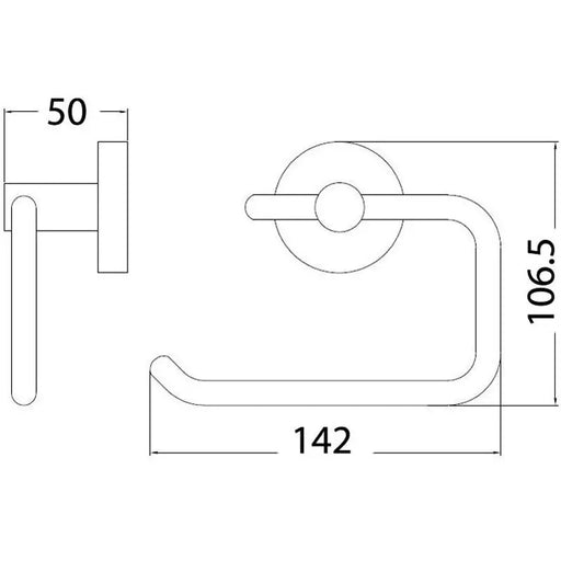 OTUS TOILET ROLL HOLDER CHROME FIL Kitchen Bathroom