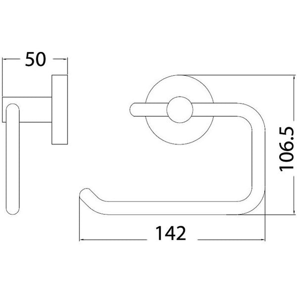 OTUS TOILET ROLL HOLDER CHROME