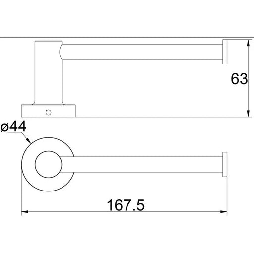 RUBY TOILET ROLL HOLDER CHROME FIL Kitchen Bathroom