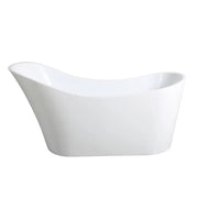 High Back Gloss White Freestanding Bath PS
