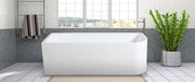 Gloss White Back to Wall Left/Right Corner Bath PS