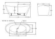 Ceejay High Back Freestanding Bathtub Ceejay