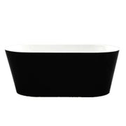 Gloss Black & White Freestanding Bath PS
