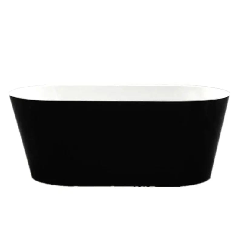Gloss Black & White Freestanding Bath PS