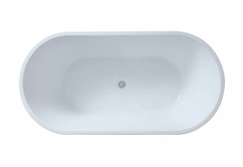 Gloss Black & White Freestanding Bath PS