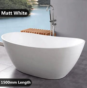 PEARL Matte White Freestanding Bath PS