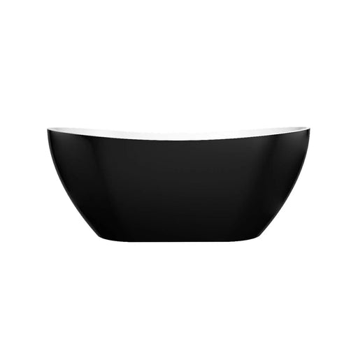 Gloss Black & White Freestanding Bath PS