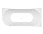 Inspire Gloss White Back To Wall Freestanding Bathtub Right Corner IS