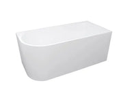 Inspire Gloss White Back To Wall Freestanding Bathtub Left Corner IS