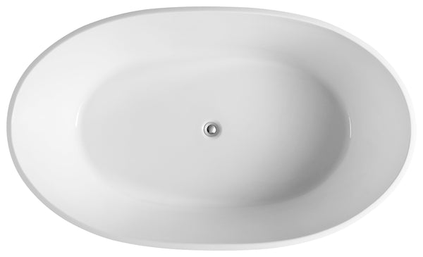 PISCES 1730mm Gloss White Freestanding Bath