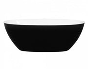Matte Black & White Freestanding Bath PS