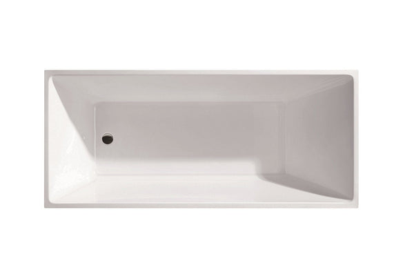 Multi-Fix Gloss White Back to Wall Freestanding Bath