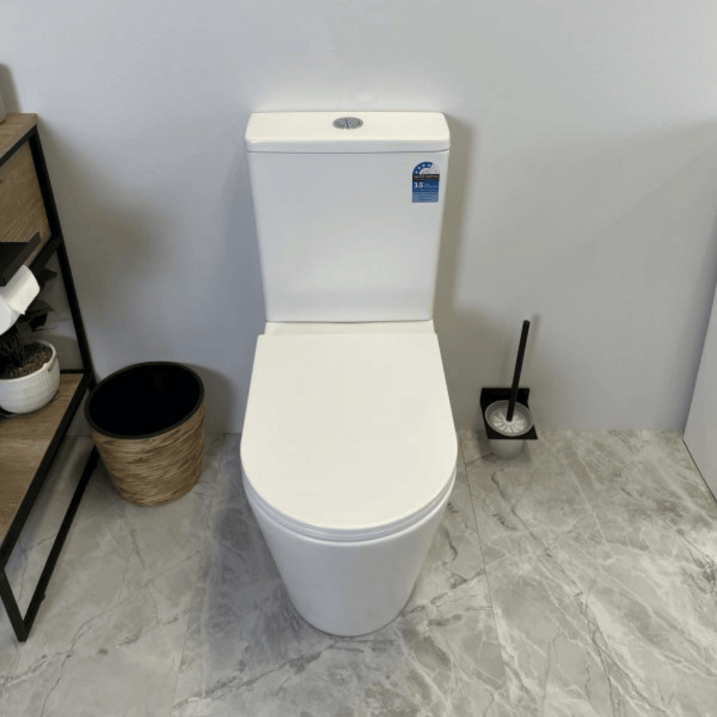 Matte White Rimless Back to Wall Toilet Suite