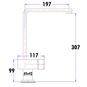 NOVA HIGH RISE SINK MIXER CHROME FIL Kitchen Bathroom