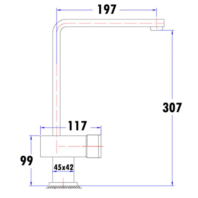 NOVA HIGH RISE SINK MIXER CHROME FIL Kitchen Bathroom