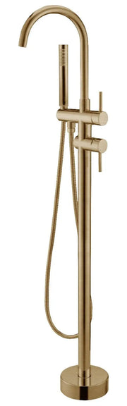 Round Freestanding Bath Mixer With Hand held Shower Norico