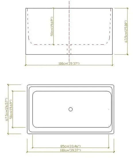 Gloss White Back to Wall Freestanding Bath PS
