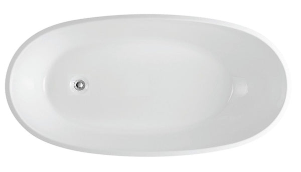 CORAL Matte White Freestanding Bath