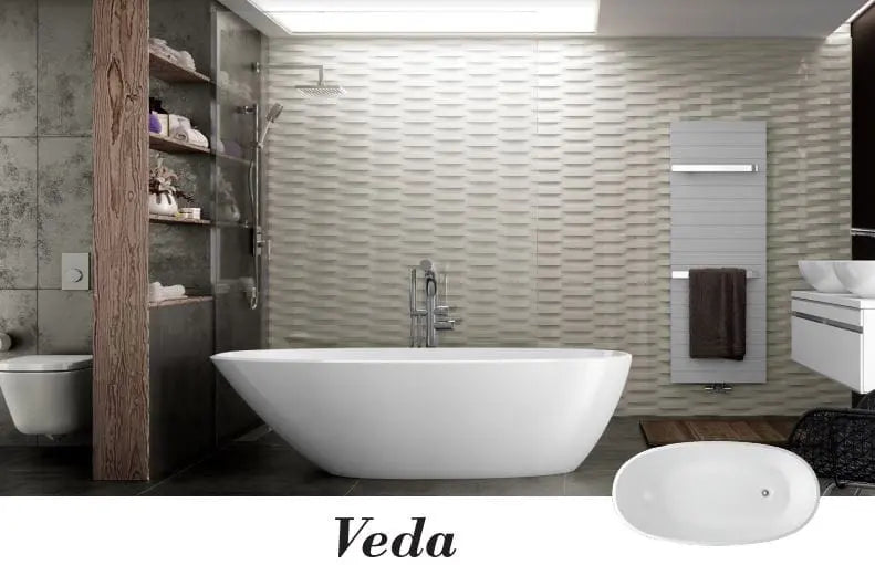 CORAL Matte White Freestanding Bath PS