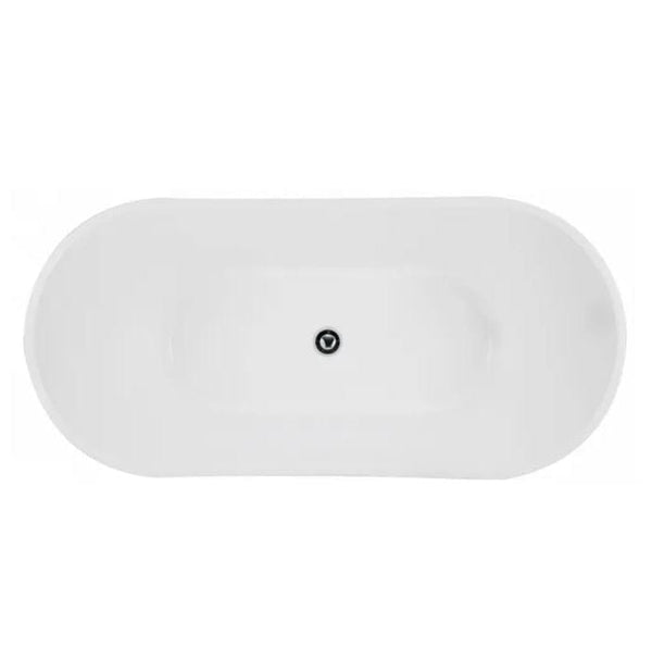 Viva Gloss White Highback Freestanding Bath No Overflow