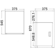 COMPACT LAUNDRY TUB WITH CABINET 30L FIL Kitchen Bathroom