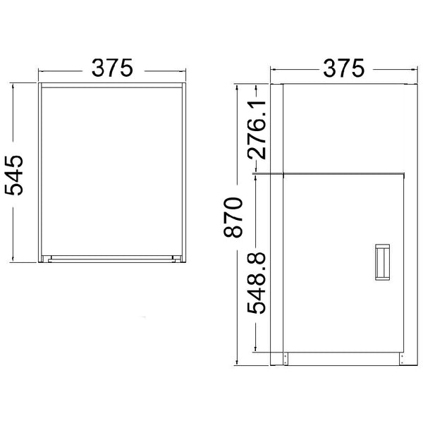 COMPACT LAUNDRY TUB WITH CABINET 30L